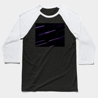 Purple shooting stars blurred lights Baseball T-Shirt